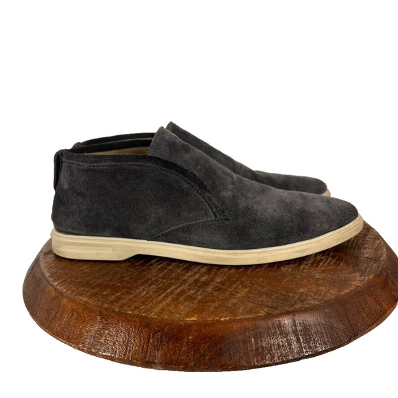 Peter Millar Boots Men's Size 9.5 Dark Gray Excursionist Chukka Suede Slip On - Picture 2 of 13